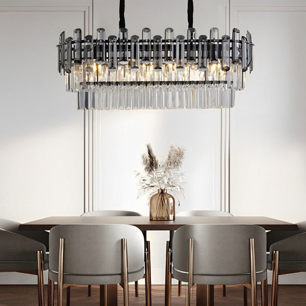 Rectangular Crystal Chandelier Ha091692