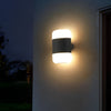 Round Up And Down Led Black Outdoor Wall Lamp Li002182
