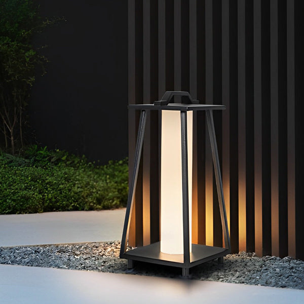 Portable Black Outdoor Floor Lamp Ha080001