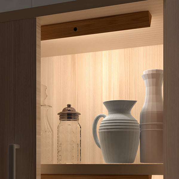 Wood Rectangle Motion Sensor Magnetic Cabinet Lights Led Rechargeable Night Light