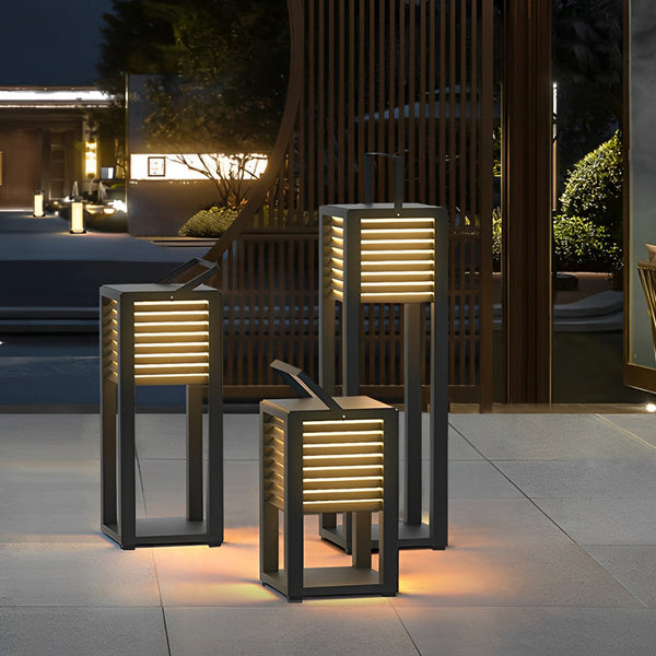Square Portable Lawn Lamp Ha077704