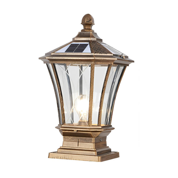 Vintage Retro Solar Fence Light Ha084360