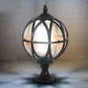 Round Glass E27 Waterproof Outdoor Post Light