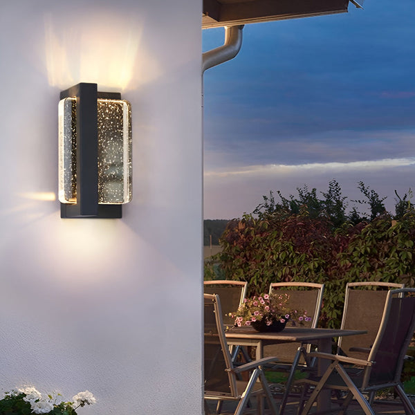 Crystal Waterproof Outdoor Wall Lamp