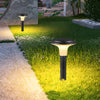 Black Solar Lawn Bollard Light