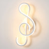Musical Note Shaped Electroplated Wall Sconce