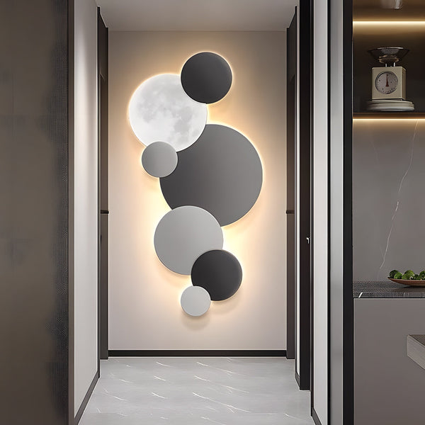 Lunar Glow Round Led Wall Sconce