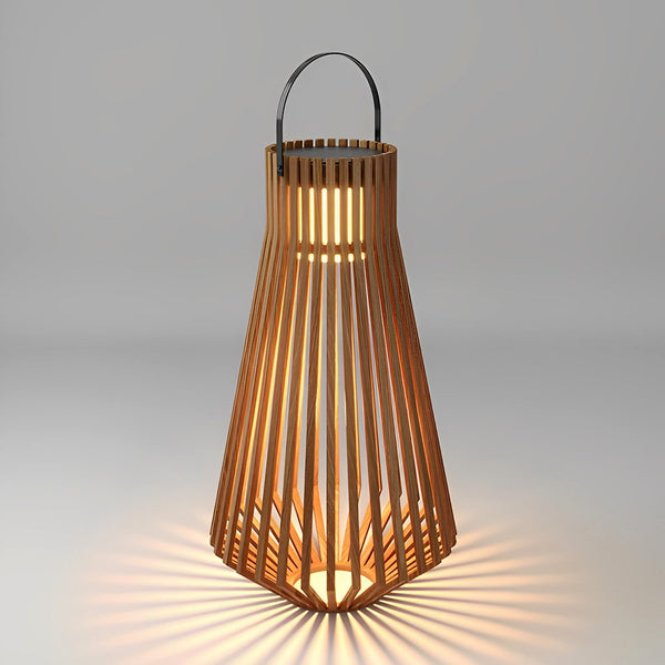 Portable Wood Led Garden Lights Ha076289