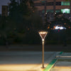 Solar Outdoor Post Garden Pole Light With Dual Motion Sensor