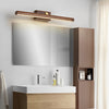 Rotatable Wood Bathroom Vanity Light Dimmable Led