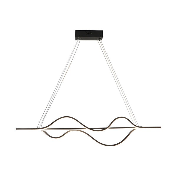 40 Sleek Wave Modern Pendant Light With Dimmable Led