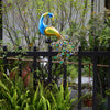 43 7 In Peacock Solar Powered Garden Stake 2 Pack