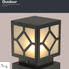 Led Black Outdoor Post Lights Outdoor Lighting For Garden Hwd00055