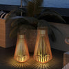 Portable Wood Led Garden Lights Ha076289