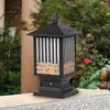 Retro Vintage Solar Fence Light Ha093283