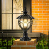Flower Ball Outdoor Pillar Lamp Ha083712