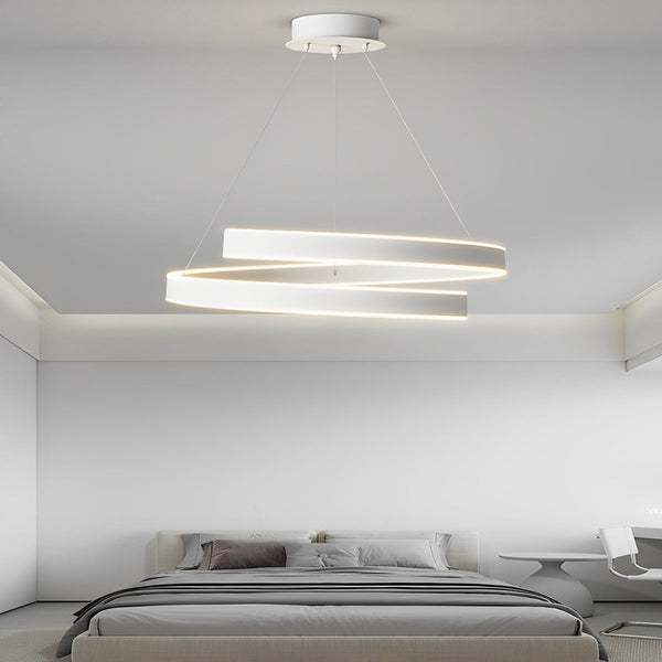 Rotating White Nordic Chandelier Ha083139