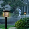 2Pcs Vintage Black Solar Lawn Lights Ha083002