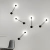 Line Led Black Nordic Wall Art Light