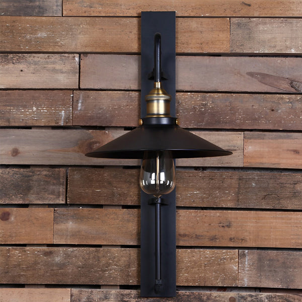 Black Retro Industrial Wall Lamp Ha076411