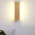 Rotatable Rectangular Wood Led Wall Lamp Ha076016