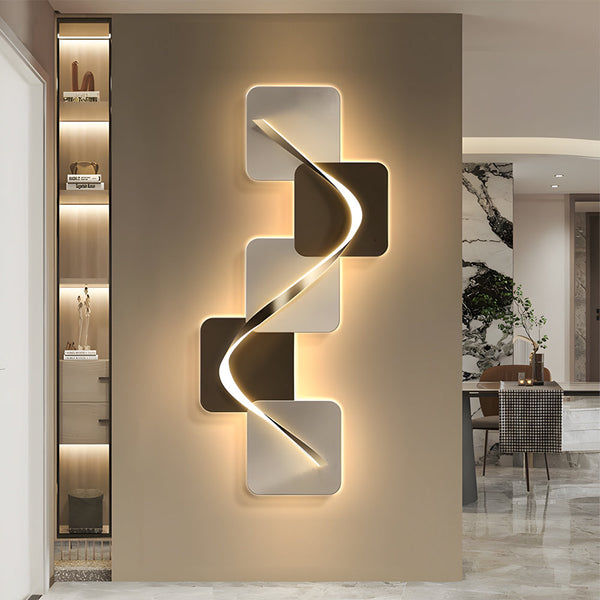 Geometric Led Wall Art Light Usb Decorative Wall Painting