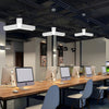 4 Pcs Modern Seamless Y Shaped Linear Led Office Pendant Lights