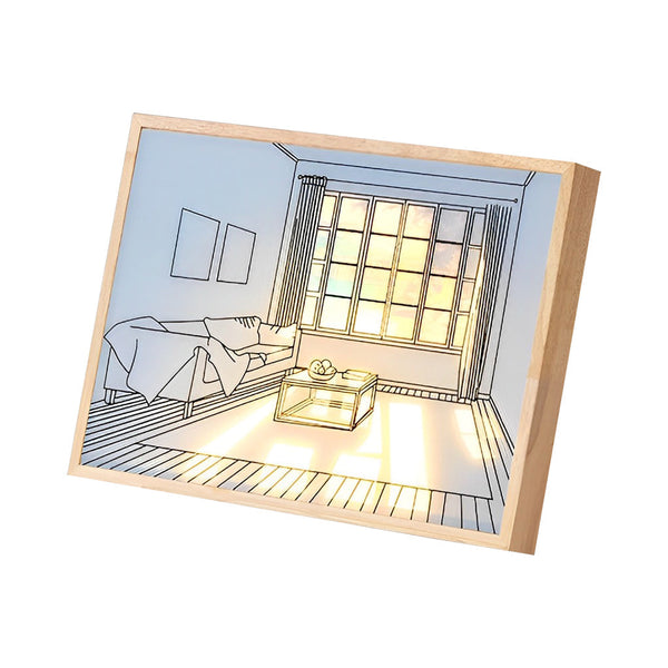 Ins Dimmable Led Painting Night Light Ha090908