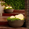 Resin Cobblestone Outdoor Floor Lamp Li002370