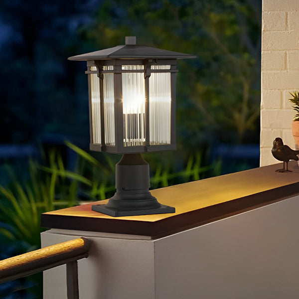Glass Shade Outdoor Post Lights Ha081932