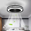 Nordic Minimalist Household Stepless Dimming Integrated Ceiling Fan Lamp