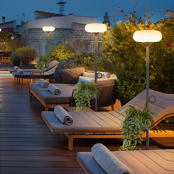 Remote Control Led Outdoor Rod Floor Accent Lamp