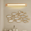 Rectangular Wood Waterproof Led Nordic Wall Lamp