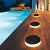 Waterproof Led Outdoor Ground Lawn Deck Recessed Solar Disk Lights Landscape Lighting