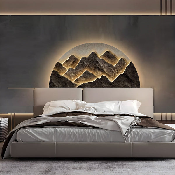 Semicircular Led Lighting Wall Decorative Painting
