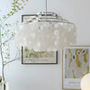 Seashell Discs Chandelier 39 4 Chain Length Pendant Lights