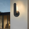 12 In High Matte Black Aluminum Armed Led Outdoor Wall Light