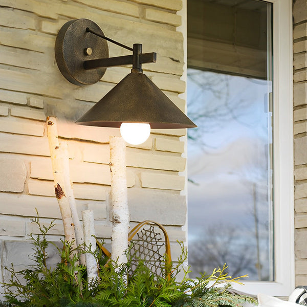 Conical American Style Outdoor Wall Sconce Ha076370