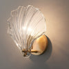 Creative Fan Shaped Glass Three Step Dimming Led Wall Sconce