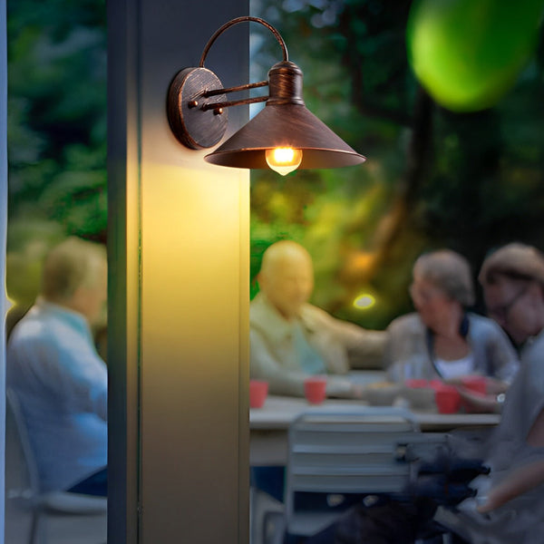 Conical Industrial Style Outdoor Wall Lamp Ha076375