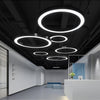 Round Ring Hanging Profile Light Suspended Office Led Pendant Light For Gyms