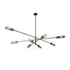 Industrial Sputnik Chandelier Copper Linear Pendant Lights 6 8 Light