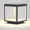 Modern Open Frame Square Led Solar Pier Mounted Outdoor Post Light