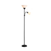 67 Inch Modern Torchiere Uplight Floor Lamp With Adjustable Sidelight