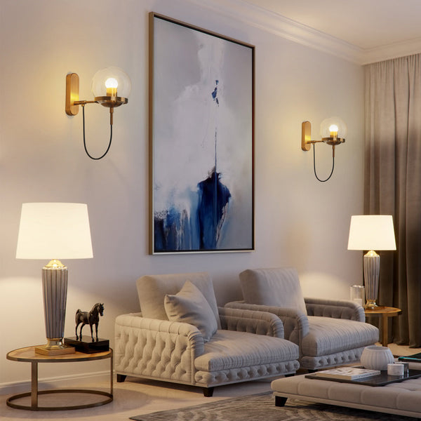 Antique Circular Ball Wall Sconce Ha078252