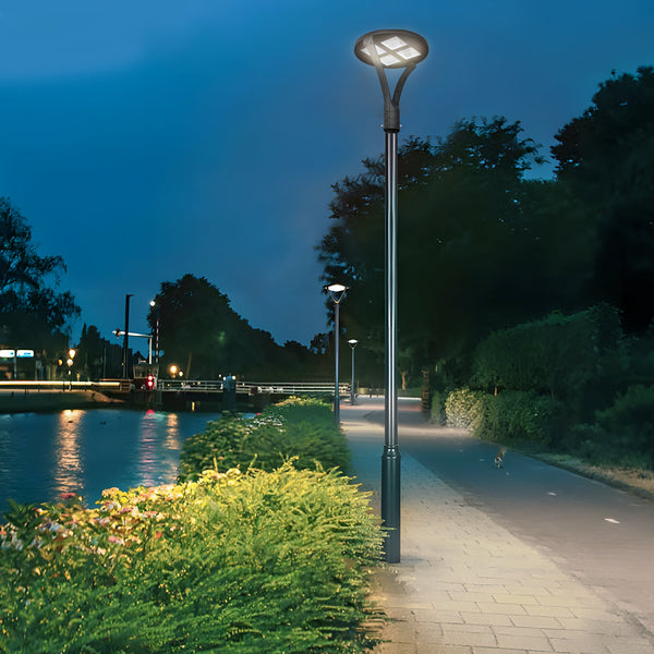 Round Waterproof Led Single Two Arm Post Top Light