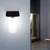 Modern Led Black Outdoor Solar Wall Lights With Motion Sensor