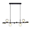 6 8 Light 3Step Dimming Glass Ball Led Long Dining Room Chandelier