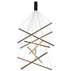 Minimalist Strip Black Modern Chandelier Li002007
