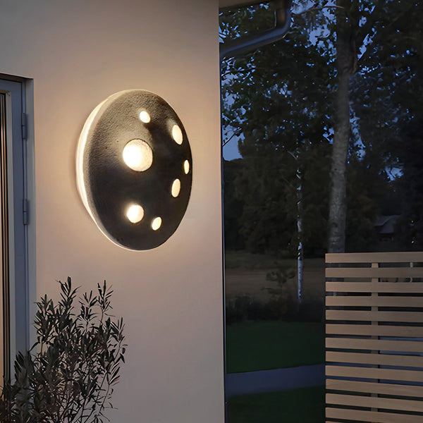 Round Led Outdoor Wall Lamp Ha076075